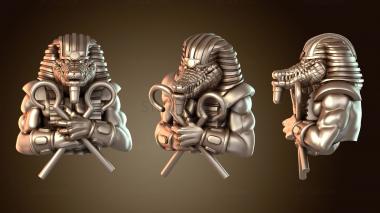 3D мадэль Бюст Бога-Крокодила Собека (STL)