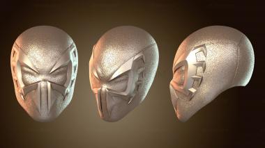 3D мадэль Шлем Человека-паука для косплея ГЛАЗА (STL)