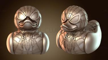 3D model Spiderduck multi colour beak orange (STL)