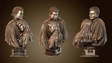 3D мадэль Бюст Энакина и Падме из «Звездных войн» (STL)
