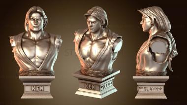 3D мадэль Street Fighter Bust Кен (STL)