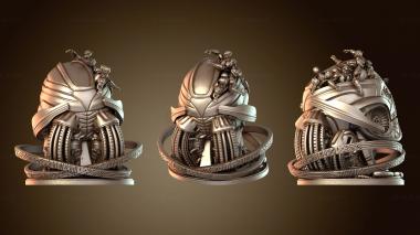 3D model Ultron Bust Damaged (STL)