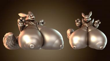 3D мадэль V chunkerbuns в бикини с опущенными руками (STL)