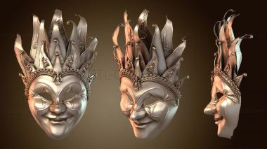 3D model Venetian Carnival Mask Boris Brejcha The Joker (STL)
