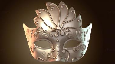 3D модель Стилизованная венецианская маска (STL)