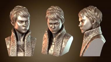 3D model Vignette Stonemoss Bust (STL)