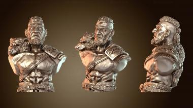 3D мадэль Классическая фигурка бюста викинга (STL)