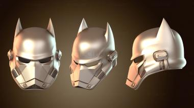 3D модель Шлем Бэтмена Warhammer и Бэтшот (STL)