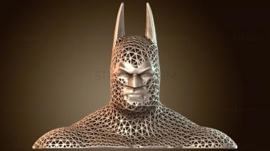 3D мадэль Забавный бюст-решетка Бэтмена для двойной экструзии (STL)