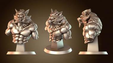 3D модель Бюст Вервольфа (STL)