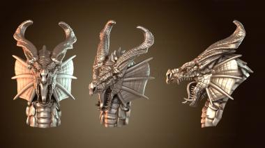 3D модель Бюст Дракона Мудрости (STL)