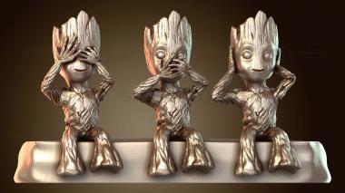 3D мадэль Мудрый Малыш Грут (STL)