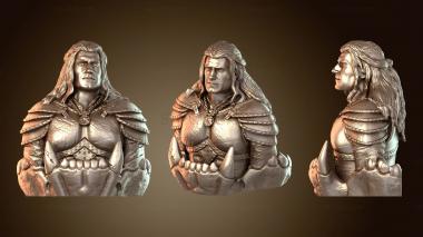 3D мадэль Бюст Ведьмака Череп (STL)