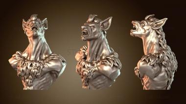 3D мадэль Бюст Человека-волка (STL)