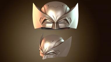 3D мадэль Шлем Wolverine DEX с сетчатым глазом (STL)
