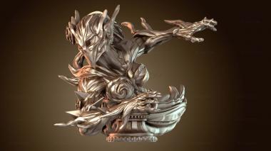 3D model Wood Elfs Bust Willow Rose (STL)