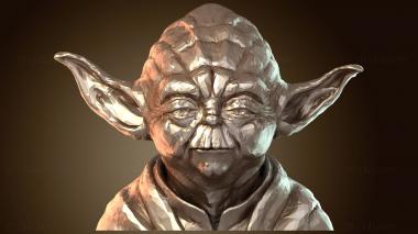 3D модель Йода Бюст Звезда (STL)