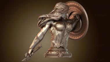 3D модель Бюст Чудо-женщины с челкой (STL)