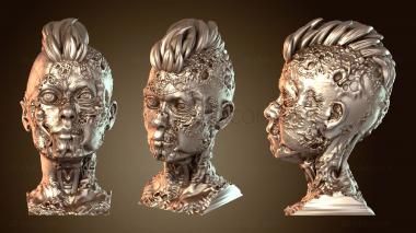 3D мадэль Зомби-женщина с короткой стрижкой (STL)