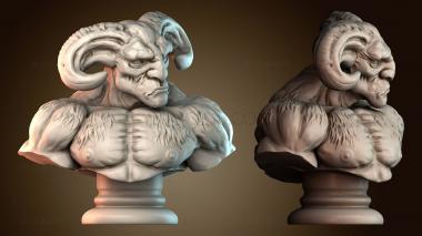 3D мадэль Бюст зверочеловека (STL)