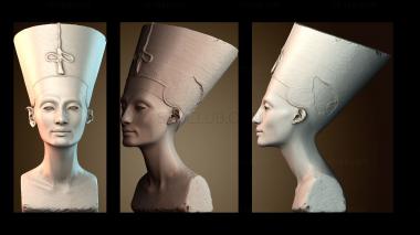 3D модель Бюст Нефертити в Новом музее, Берлин (STL)