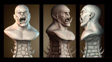 3D модель Орк берсерк (STL)