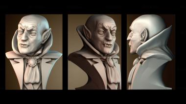 3D мадэль Бюст вампира Носферату (STL)