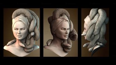 3D модель Бюст Медузы (STL)