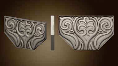 3D model Carved central corner (STL)