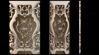 3D мадэль Стол и стул с рисунком бамбука (STL)