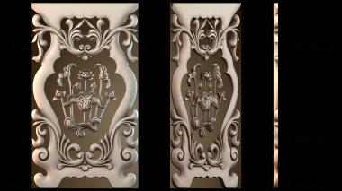 3D мадэль Стол и стул узор Лотос (STL)