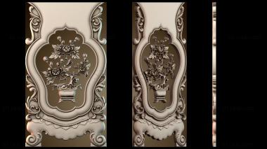 3D модель Стол и стул с узором хризантема (STL)