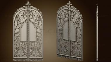 3D model Royal church carved gate (STL)