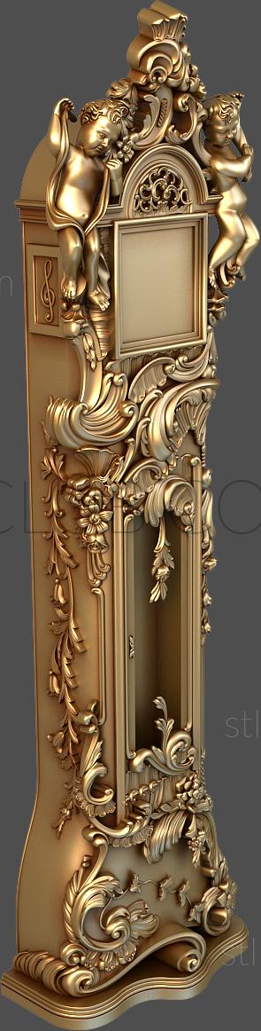 3D model 3d stl model of floor clock, baroque (STL)