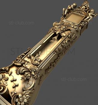 3D model 3d stl model of floor clock, baroque (STL)