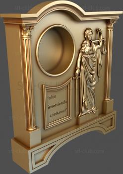 3D model 3d stl model of desktop clock, file for cnc machine tool (STL)