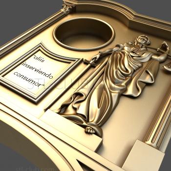 3D model 3d stl model of desktop clock, file for cnc machine tool (STL)