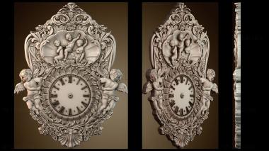 3D модель Часы ангел и дети (STL)