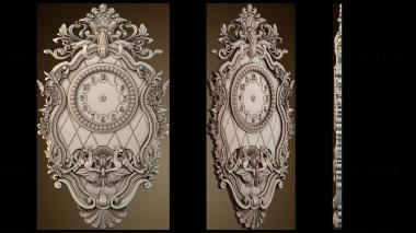 3D модель Часы в форме двух драконов (STL)