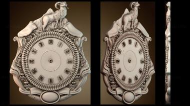 3D модель На часах есть коза (STL)