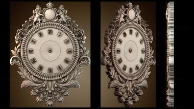 3D модель Война двух львов в форме часов (STL)