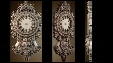 3D модель Часы в форме двух королевских ангелов (STL)