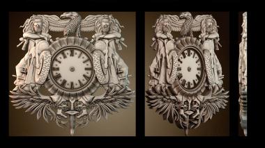 3D модель Настенные часы с изображением мотоцикла (STL)