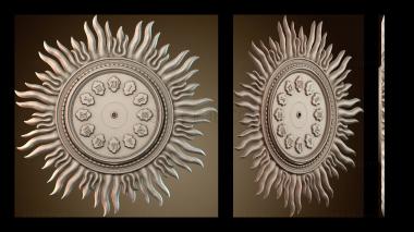 3D модель Узор настенные часы (STL)