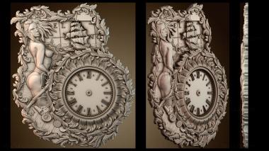 3D модель Узор настенные часы (STL)