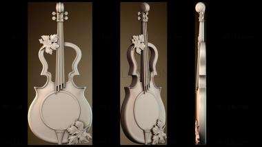 3D модель Настенные часы в форме скрипки (STL)