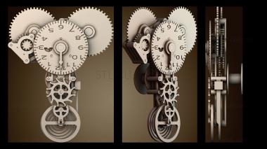 3D модель Механические часовые шестерни (STL)