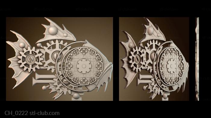 Часы Механические настенные часы рыба