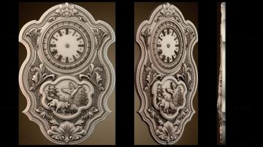 3D модель Охотничьи настенные часы (STL)