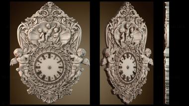 3D модель Настенные часы «Ангелы» (STL)